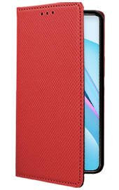 Кожен калъф тефтер и стойка Magnetic FLEXI Book Style за Xiaomi Mi 10T Lite 5G червен  